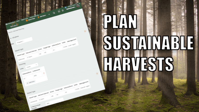 NEW FEATURE: Harvest Planning Tool