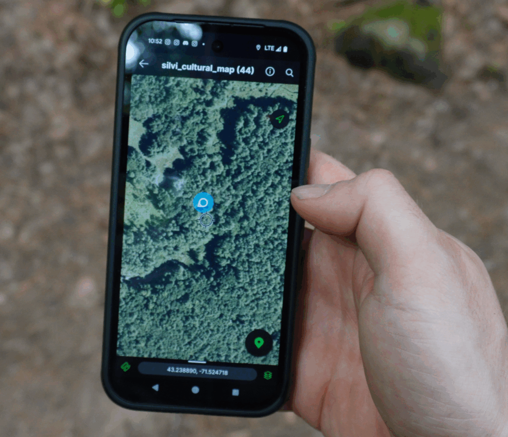 a GeoTIFF being loaded into Avenza Maps.