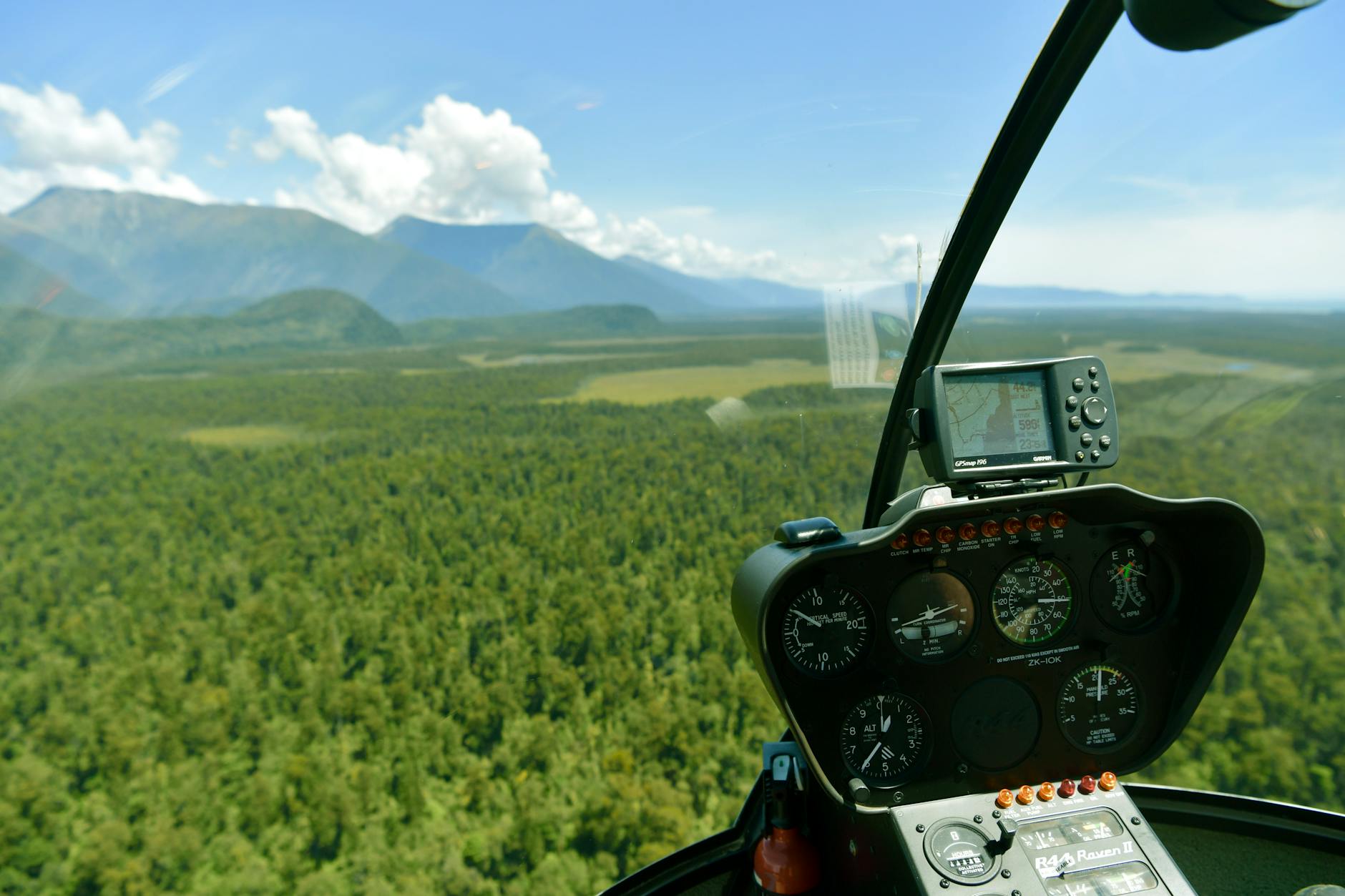 dashboard in helicopter